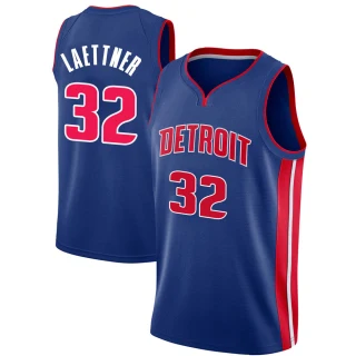 Youth Christian Laettner Detroit Pistons Blue Swingman Jersey - Icon Edition