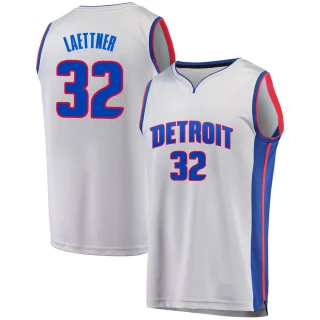 Youth Christian Laettner Detroit Pistons Gray Fast Break Alternate Jersey - Statement Edition