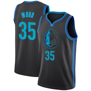 Youth Christian Wood Dallas Mavericks Anthracite Swingman 2018/19 Jersey - City Edition