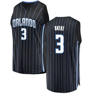 Youth Chuma Okeke Orlando Magic Black Fast Break Jersey - Statement Edition