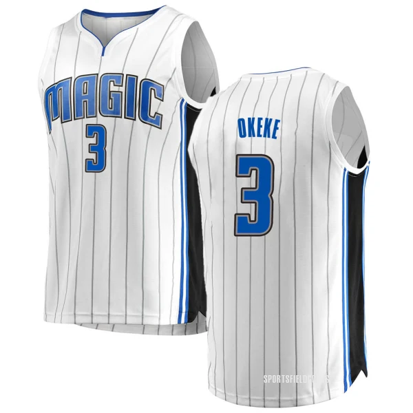 Youth Chuma Okeke Orlando Magic White Fast Break Jersey - Association Edition