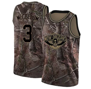 Youth CJ McCollum New Orleans Pelicans Camo Swingman Realtree Collection Jersey