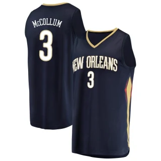 Youth CJ McCollum New Orleans Pelicans Navy Fast Break Jersey - Icon Edition