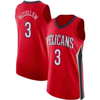Youth CJ McCollum New Orleans Pelicans Red Authentic Jersey - Statement Edition