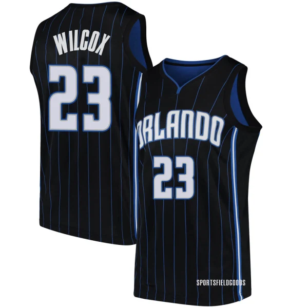 Youth C.J. Wilcox Orlando Magic Black Swingman Jersey - Statement Edition