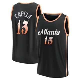 Youth Clint Capela Atlanta Hawks Black Fast Break 2022/23 City Edition Jersey
