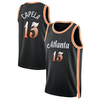 Youth Clint Capela Atlanta Hawks Black Swingman 2022/23 City Edition Jersey