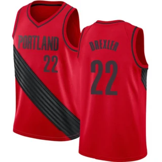 Youth Clyde Drexler Portland Trail Blazers Red Swingman Jersey - Statement Edition