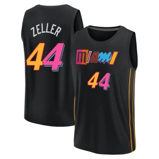 Youth Cody Zeller Miami Heat Black Fast Break 2021/22 Replica City Edition Jersey