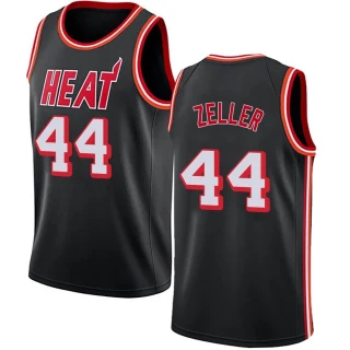 Youth Cody Zeller Miami Heat Black Swingman Fashion Hardwood Classics Jersey