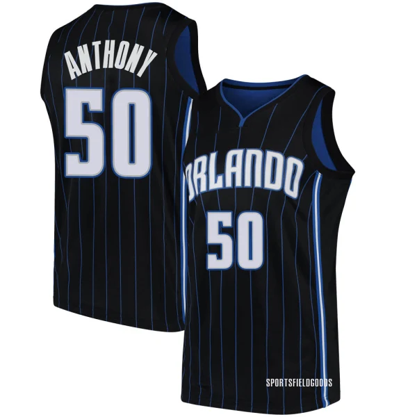 Youth Cole Anthony Orlando Magic Black Swingman Jersey - Statement Edition