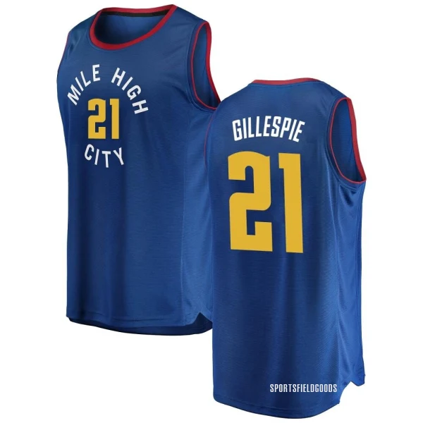 Youth Collin Gillespie Denver Nuggets Blue Fast Break 2018/19 Jersey - Statement Edition