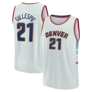 Youth Collin Gillespie Denver Nuggets Fast Break Silver 2022/23 City Edition Jersey