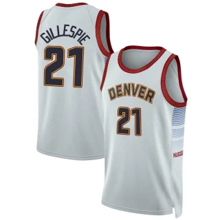 Youth Collin Gillespie Denver Nuggets Swingman Silver 2022/23 City Edition Jersey