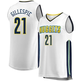 Youth Collin Gillespie Denver Nuggets White Fast Break Jersey - Association Edition