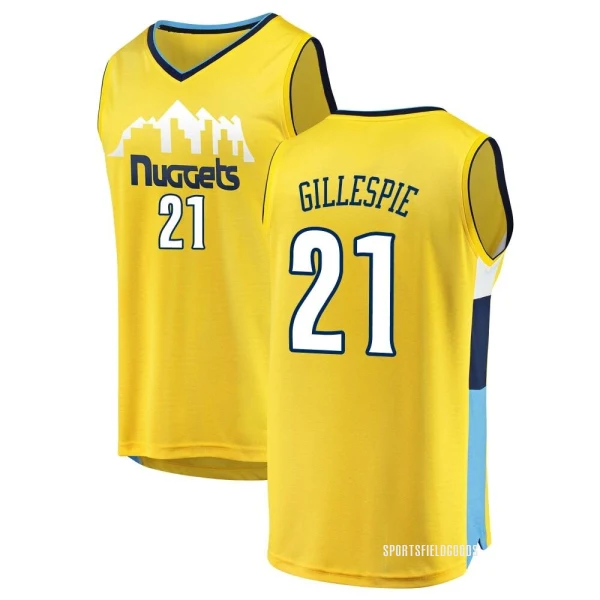 Youth Collin Gillespie Denver Nuggets Yellow Fast Break Jersey - Statement Edition