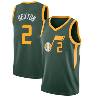 Youth Collin Sexton Utah Jazz Green Swingman 2018/19 Jersey - City Edition