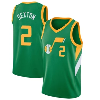 Youth Collin Sexton Utah Jazz Green Swingman 2020/21 Jersey - Earned Edition