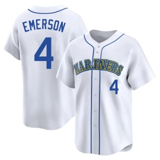 Youth Colt Emerson Seattle Mariners White Limited Throwback Cooperstown Collection Jersey
