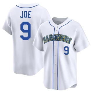 Youth Connor Joe Seattle Mariners White Limited Throwback Cooperstown Collection Jersey