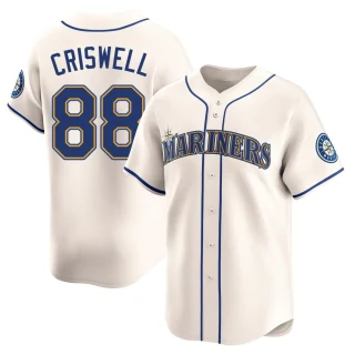 Youth Cooper Criswell Seattle Mariners Cream Limited Alternate Jersey