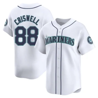 Youth Cooper Criswell Seattle Mariners White Limited Home Jersey