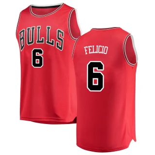 Youth Cristiano Felicio Chicago Bulls Red Swingman Jersey - Icon Edition