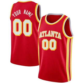 Youth Custom Atlanta Hawks Red Swingman Custom 2020/21 Jersey - Icon Edition