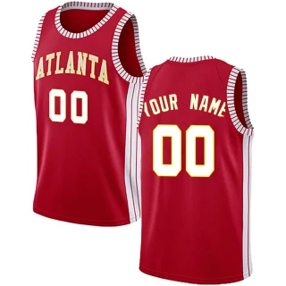 Youth Custom Atlanta Hawks Red Swingman Custom Jersey - Statement Edition
