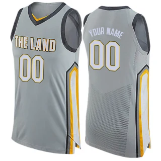 Youth Custom Cleveland Cavaliers Gray Swingman Custom Jersey - City Edition