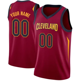 Youth Custom Cleveland Cavaliers Swingman Custom Maroon Jersey - Icon Edition