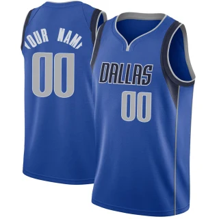 Youth Custom Dallas Mavericks Royal Swingman Custom Jersey - Icon Edition