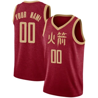 Youth Custom Houston Rockets Red Swingman Custom 2018/19 Jersey - City Edition