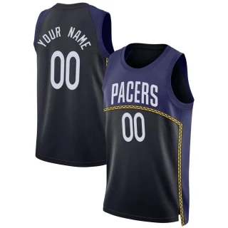 Youth Custom Indiana Pacers Blue Swingman Custom 2022/23 City Edition Jersey