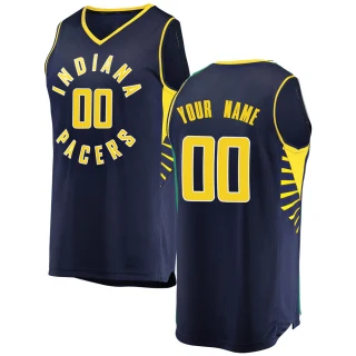 Youth Custom Indiana Pacers Navy Fast Break Custom Jersey - Icon Edition