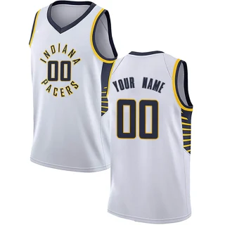 Youth Custom Indiana Pacers White Swingman Custom Jersey - Association Edition