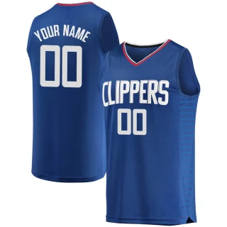Youth Custom Los Angeles Clippers Royal Fast Break Custom Jersey - Icon Edition
