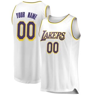 Youth Custom Los Angeles Lakers White Swingman Custom 2018/19 Jersey - Association Edition