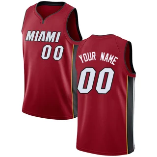 Youth Custom Miami Heat Red Swingman Custom Jersey - Statement Edition