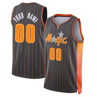 Youth Custom Orlando Magic Anthracite Swingman Custom 2021/22 City Edition Jersey