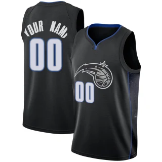 Youth Custom Orlando Magic Black Swingman Custom 2018/19 Jersey - City Edition