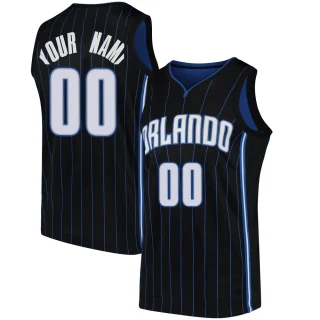 Youth Custom Orlando Magic Black Swingman Custom Jersey - Statement Edition