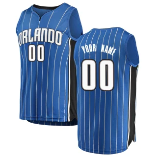 Youth Custom Orlando Magic Blue Fast Break Custom Jersey - Icon Edition