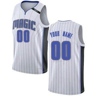 Youth Custom Orlando Magic White Swingman Custom Jersey - Association Edition