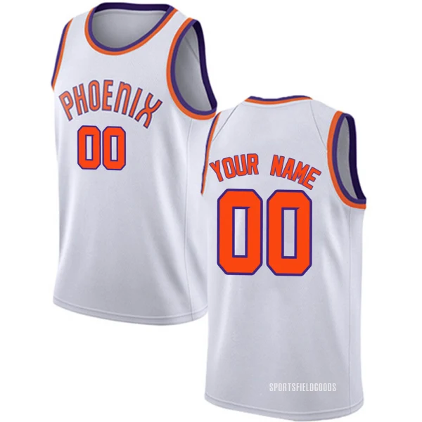 Youth Custom Phoenix Suns White Swingman Custom Jersey - Association Edition