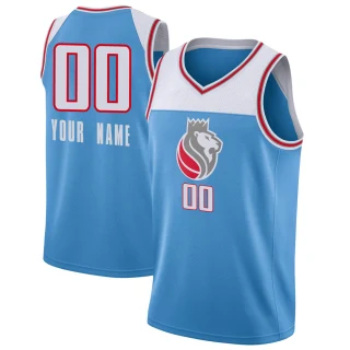 Youth Custom Sacramento Kings Blue Swingman Custom Jersey - City Edition