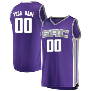 Youth Custom Sacramento Kings Purple Fast Break Custom Jersey - Icon Edition