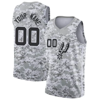 Youth Custom San Antonio Spurs White Swingman Custom 2018/19 Jersey - Earned Edition