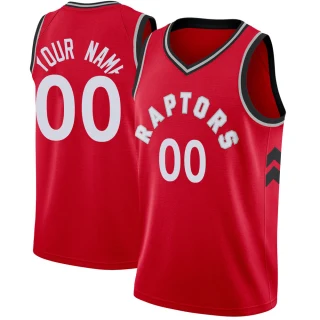 Youth Custom Toronto Raptors Red Swingman Custom Jersey - Icon Edition