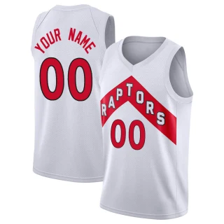 Youth Custom Toronto Raptors White Swingman Custom 2020/21 Jersey - Association Edition